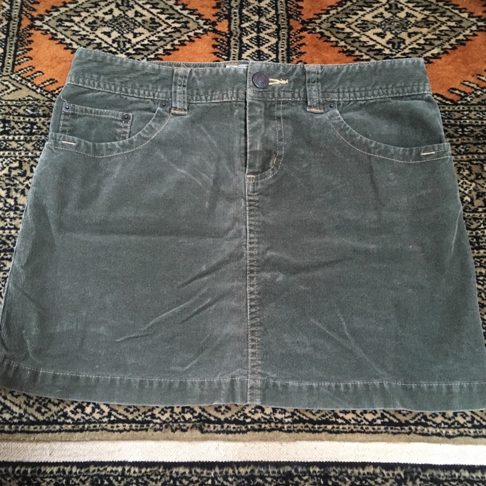 Corduroy mini skirt